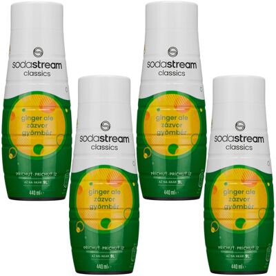 Syrop imbirowy SODASTREAM Ginger Ale, 4 szt. - 440 ml koncentrat do saturatora napój gazowany gazowana woda syrop do wody Syrop imbirowy SODASTREAM Ginger Ale, 4 szt. - 440 ml koncentrat do saturatora napój gazowany gazowana woda syrop do wody