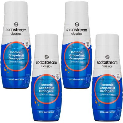 Syrop izotoniczny SODASTREAM Isotonic, 4 szt. - grejpfrut pomarańcza koncentrat do wody gazowanej napój sportowy 440 ml Syrop izotoniczny SODASTREAM Isotonic, 4 szt. - grejpfrut pomarańcza koncentrat do wody gazowanej napój sportowy 440 ml