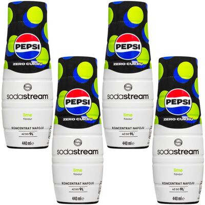 Syrop Do Saturatora Sodastream Pepsi Max Lime, 4 Szt. - 440 Ml Napój Gazowany Bez Cukru Koncentrat Syrop Do Saturatora Sodastream Pepsi Max Lime, 4 Szt. - 440 Ml Napój Gazowany Bez Cukru Koncentrat