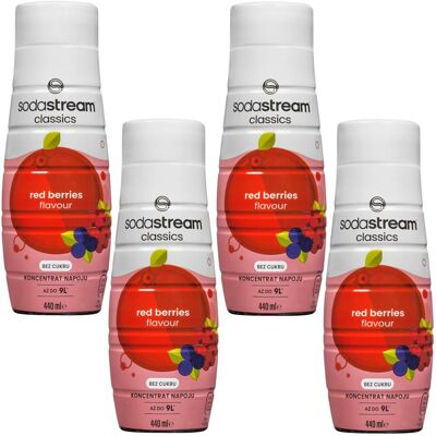 Syrop do wody SODASTREAM Red Berries, 4 szt. - 440 ml owoce leśne koncentrat napój gazowany saturator Syrop do wody SODASTREAM Red Berries, 4 szt. - 440 ml owoce leśne koncentrat napój gazowany saturator