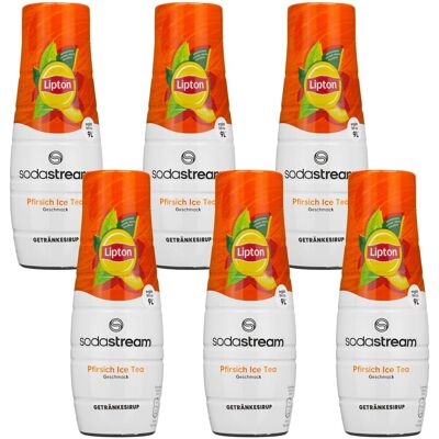 Lipton - Sirop de pêche pour SodaStream - 6x440ml - Syrup Lipton - Sirop de pêche pour SodaStream - 6x440ml - Syrup