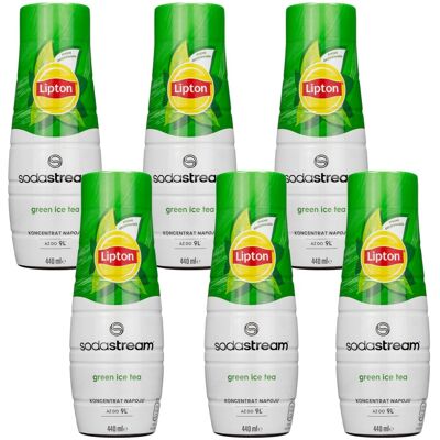 Lipton - Ice Tea Thé Vert Sirop SodaStream - 440ml - Pack 6x - Syrop Lipton - Ice Tea Thé Vert Sirop SodaStream - 440ml - Pack 6x - Syrop