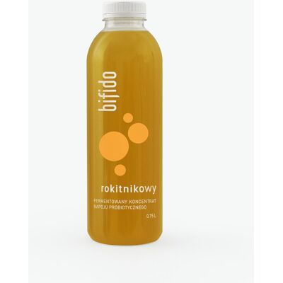 Inny producent Bifido ROKITNIKOWY fermentowany koncentrat napoju probiotycznego 0.75 l. (Probiotyki) Inny producent Bifido ROKITNIKOWY fermentowany koncentrat napoju probiotycznego 0.75 l. (Probiotyki)
