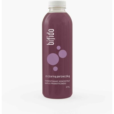 Inny producent Bifido Z CZARNĄ PORZECZKĄ koncentrat napoju probiotycznego 0,75l. Probiotyki Inny producent Bifido Z CZARNĄ PORZECZKĄ koncentrat napoju probiotycznego 0,75l. Probiotyki