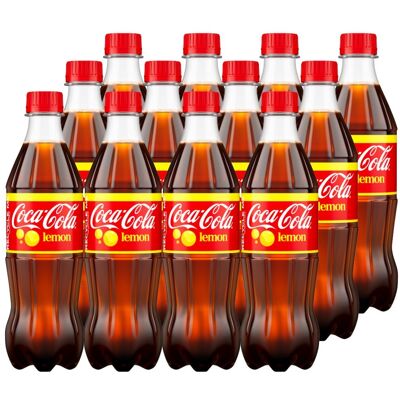 Coca-Cola Lemon Napój gazowany 500 ml Coca-Cola Lemon Napój gazowany 500 ml