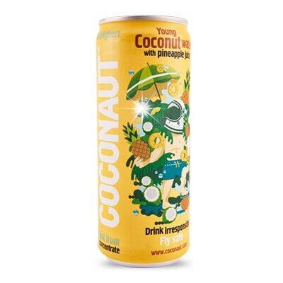 Coconaut woda kokosowa z młodego kokosa z sokiem ananasowym 320ml Coconaut woda kokosowa z młodego kokosa z sokiem ananasowym 320ml