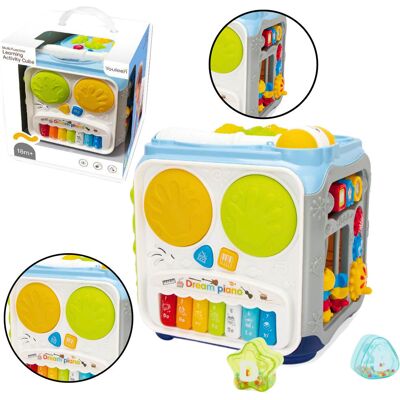 Lean Toys Dla Maluchów Kostka Edukacyjna Światła Dźwięki Lean Toys Dla Maluchów Kostka Edukacyjna Światła Dźwięki