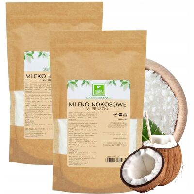 Green Essence EKSTRAKT KOKOSOWY MLECZKO w proszku 500g napój kokosowy vege wegański wegan Green Essence EKSTRAKT KOKOSOWY MLECZKO w proszku 500g napój kokosowy vege wegański wegan