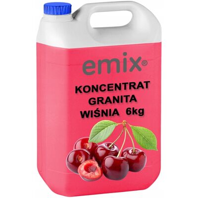 Inny producent Emix Granita Wiśnia - koncentrat do przygotowania orzeźwiającego napoju 6 kg Inny producent Emix Granita Wiśnia - koncentrat do przygotowania orzeźwiającego napoju 6 kg