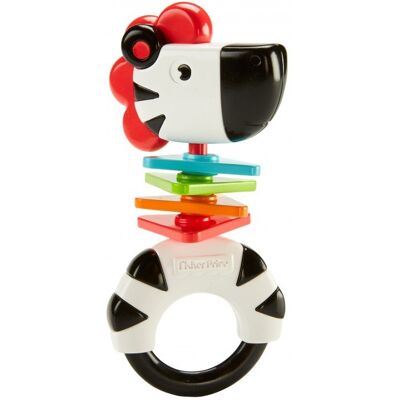 Mattel Fisher Price, Grzechotka Zebra, Fgj56 Mattel Fisher Price, Grzechotka Zebra, Fgj56