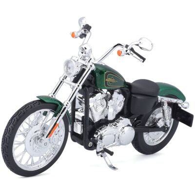 Harley Davidson Xl 1200v Seventy-Two 2013 1:12 Model Maisto Green Harley Davidson Xl 1200v Seventy-Two 2013 1:12 Model Maisto Green