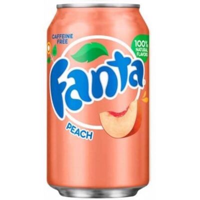 Coca-Cola IMPORT FANTA PEACH 355ML Zestaw 12 sztuk Coca-Cola IMPORT FANTA PEACH 355ML Zestaw 12 sztuk