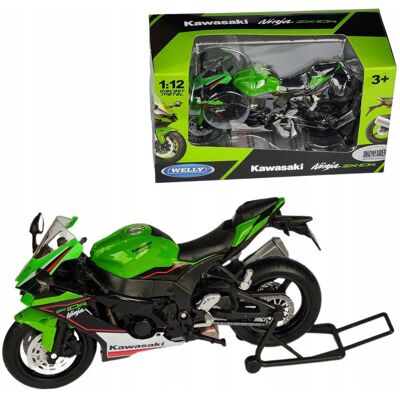 Kawasaki Ninja Zx-10r Model W Skali 1:12 Welly Motocykl Motor Kawasaki Ninja Zx-10r Model W Skali 1:12 Welly Motocykl Motor
