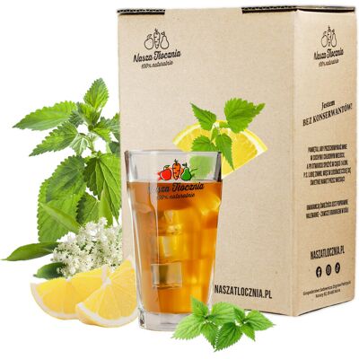 Nasza Tłocznia LEMONIADA Pokrzywa & Kwiaty Czarnego Bzu 5L Nasza Tłocznia LEMONIADA Pokrzywa & Kwiaty Czarnego Bzu 5L