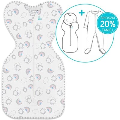 Love To Dream, Otulacz Swaddle Up Etap 1 Original, Tęcza, Rozmiar Xs Love To Dream, Otulacz Swaddle Up Etap 1 Original, Tęcza, Rozmiar Xs