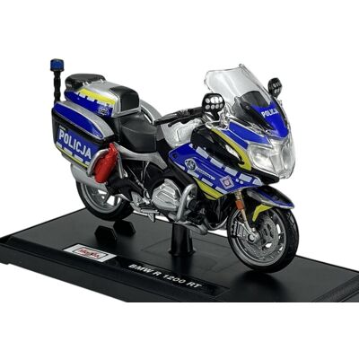 Maisto Bmw R1200 Rt Policja Polska 1:18 Motocykl Nowy Model Z Podstawką Maisto Bmw R1200 Rt Policja Polska 1:18 Motocykl Nowy Model Z Podstawką
