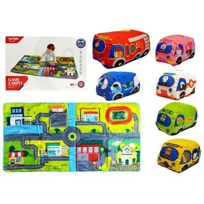 Lean Toys Mata Dla Malucha Z Miękkimi Autami, Mapa Miasta Lean Toys Mata Dla Malucha Z Miękkimi Autami, Mapa Miasta