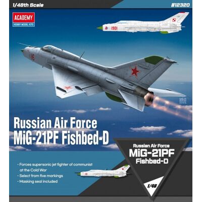 Academy Model plastikowy MiG-21PF Polskie Malowanie 1/48 Academy Model plastikowy MiG-21PF Polskie Malowanie 1/48