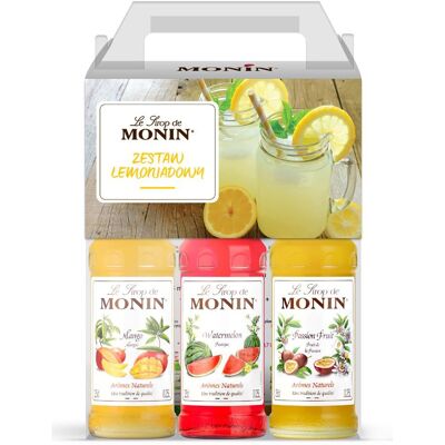 Zestaw 3 syropów Monin - Mango, Arbuz, Marakuja - 250 ml Zestaw 3 syropów Monin - Mango, Arbuz, Marakuja - 250 ml