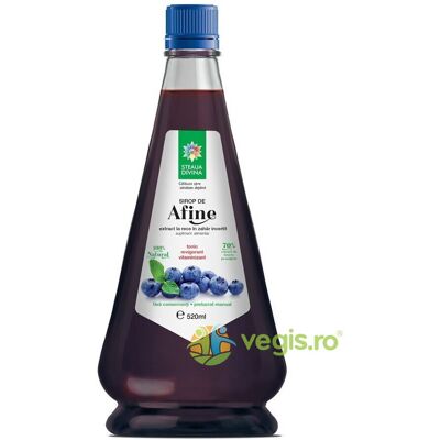 Inny producent Naturalny syrop jagodowy tłoczony na zimno 520ml Inny producent Naturalny syrop jagodowy tłoczony na zimno 520ml
