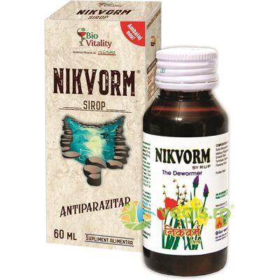 Inny producent Nikvorm Syrop do Likwidacji Pasożytów Jelitowych 60ml Inny producent Nikvorm Syrop do Likwidacji Pasożytów Jelitowych 60ml