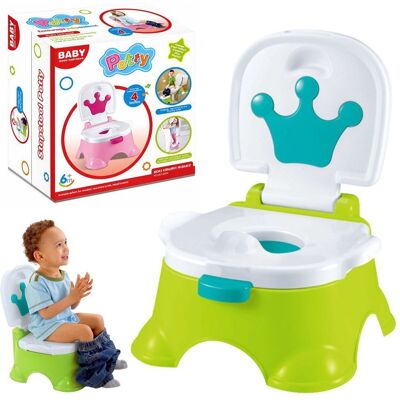Nocnik Interaktywny Zielony Z Niebieską Koroną Muzyczny Wc Dla Malucha 5w1 Lean Toys Nocnik Interaktywny Zielony Z Niebieską Koroną Muzyczny Wc Dla Malucha 5w1 Lean Toys