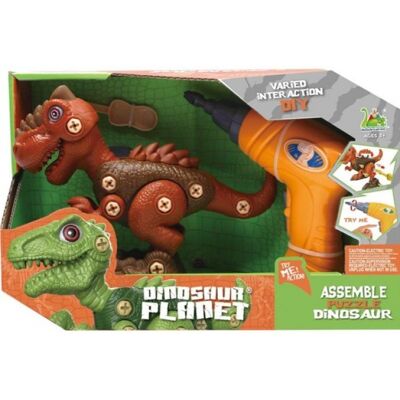 Norimpex, Dinozaur Skręcany Brązowy + Wiertarka, 6366 Norimpex, Dinozaur Skręcany Brązowy + Wiertarka, 6366