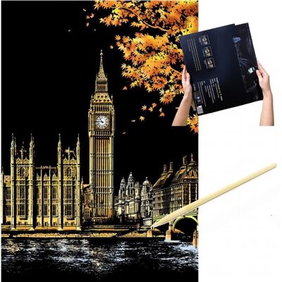 Norimpex, Zdrapywanka Big Ben 20,3 X 25,4 Cm, Norimpex Norimpex, Zdrapywanka Big Ben 20,3 X 25,4 Cm, Norimpex