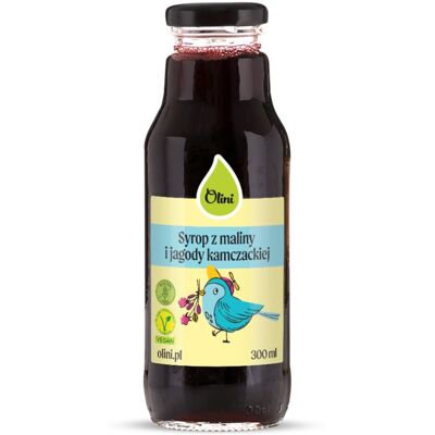 Olini Syrop z maliny i jagody kamczackiej 300 ml Olini Syrop z maliny i jagody kamczackiej 300 ml