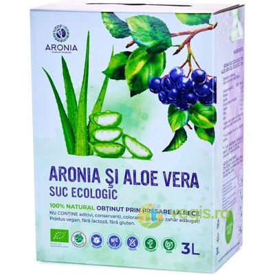 Inny producent Organiczny/Bio Sok z aronii i aloesu 3L Inny producent Organiczny/Bio Sok z aronii i aloesu 3L