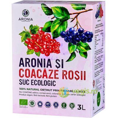 Inny producent Organiczny/Bio Sok z Aronii i Czerwonej Porzeczki 3L Inny producent Organiczny/Bio Sok z Aronii i Czerwonej Porzeczki 3L