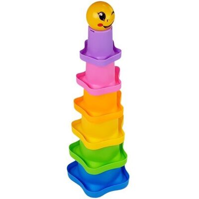 Lean Toys Piramidka Kubeczki Dla Niemowlaka Gwiazdki Import Leantoys Lean Toys Piramidka Kubeczki Dla Niemowlaka Gwiazdki Import Leantoys