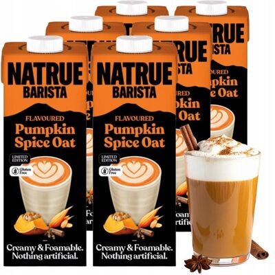 Inny producent Pumpkin Spice Barista Napój Owsiany Roślinny Mleko Roślinne Bez Cukru 1l X6 Inny producent Pumpkin Spice Barista Napój Owsiany Roślinny Mleko Roślinne Bez Cukru 1l X6