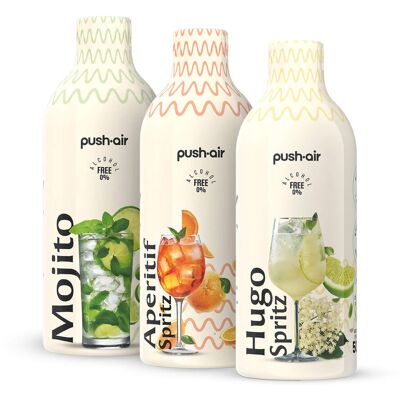 Dafi PUSHAIR 3 syropy do wody 500 APERITIF SPRITZ + MOJITO + HUGO SPRITZ Dafi PUSHAIR 3 syropy do wody 500 APERITIF SPRITZ + MOJITO + HUGO SPRITZ