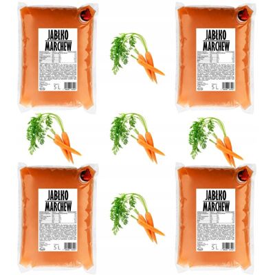 sadvit Sok jabłko marchewka 100% 4x5L sadvit Sok jabłko marchewka 100% 4x5L