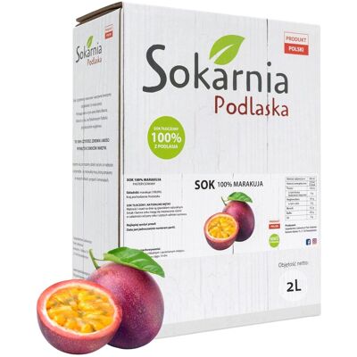 Sokarnia Podlaska SOK MARAKUJA 2L 100% Naturalny Niepowtarzalny Smak Orzeźwia Dodaje Energii Sokarnia Podlaska SOK MARAKUJA 2L 100% Naturalny Niepowtarzalny Smak Orzeźwia Dodaje Energii