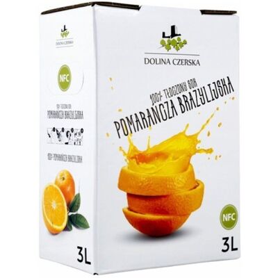 Inny producent Sok pomarańczowy NFC tłoczony na zimno 100% 3 litry Inny producent Sok pomarańczowy NFC tłoczony na zimno 100% 3 litry