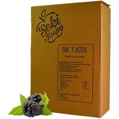 Inny producent SOKI Z KRAJNY SOK JEŻYNOWY 100% 3L NFC. Inny producent SOKI Z KRAJNY SOK JEŻYNOWY 100% 3L NFC.