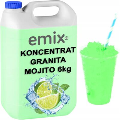 Inny producent SYROP 5L KONCENTRAT DO GRANITY MOJITO 1:7 6kg SLUSH EMIX Inny producent SYROP 5L KONCENTRAT DO GRANITY MOJITO 1:7 6kg SLUSH EMIX