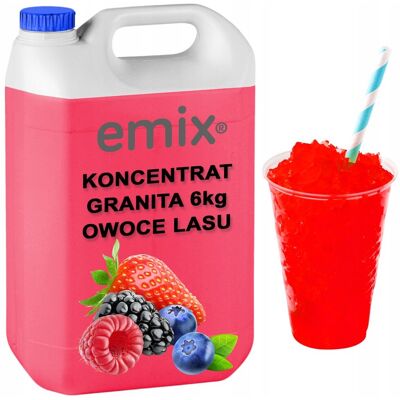Inny producent SYROP 5L KONCENTRAT DO GRANITY OWOCE LASU 1:7 6kg SLUSH EMIX Inny producent SYROP 5L KONCENTRAT DO GRANITY OWOCE LASU 1:7 6kg SLUSH EMIX