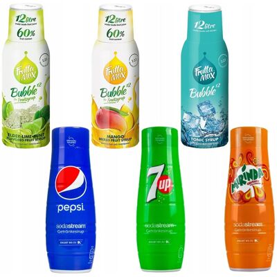 Syrop Do Saturatora Sodastream Fruttamax Zestaw, 6 Szt. - Mix Smaków Napoje Gazowane Koncentraty Bez Cukru Syrop Do Saturatora Sodastream Fruttamax Zestaw, 6 Szt. - Mix Smaków Napoje Gazowane Koncentraty Bez Cukru