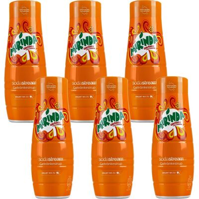 SodaStream Syrop do napojów gazowanych MIRINDA koncentrat, 6 szt - 440ml zestaw do saturatora napój pomarańczowy domowy napój gazowany SodaStream Syrop do napojów gazowanych MIRINDA koncentrat, 6 szt - 440ml zestaw do saturatora napój pomarańczowy domowy napój gazowany