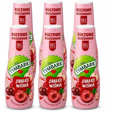 Syrop Koncentrat Do Saturatora Wody Napój Tymbark Jabłko-Wiśnia 500ml X6 Sztuk Syrop Koncentrat Do Saturatora Wody Napój Tymbark Jabłko-Wiśnia 500ml X6 Sztuk
