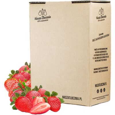 Nasza Tłocznia Syrop Naturalny 100% TRUSKAWKA Niskosłodzony 3L Nasza Tłocznia Syrop Naturalny 100% TRUSKAWKA Niskosłodzony 3L