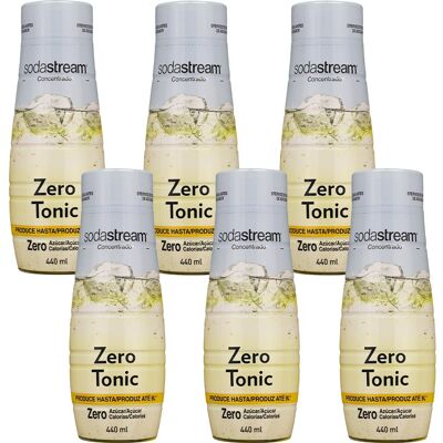 Syrop do saturatora SODASTREAM Tonic Zero, 6 szt. - 440 ml koncentrat smakowy niskokaloryczny napój gazowany Syrop do saturatora SODASTREAM Tonic Zero, 6 szt. - 440 ml koncentrat smakowy niskokaloryczny napój gazowany
