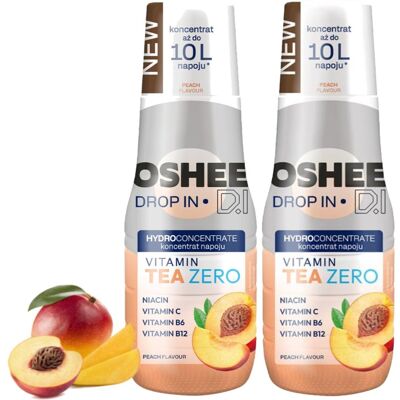 Syrop witaminowy OSHEE Drop, 2 szt. - Ice Tea Brzoskwinia bez cukru napój herbaciany koncentrat 500 ml Syrop witaminowy OSHEE Drop, 2 szt. - Ice Tea Brzoskwinia bez cukru napój herbaciany koncentrat 500 ml