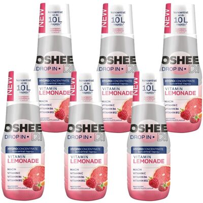 Syrop witaminowy OSHEE Drop Vitamin Lemonade OSHEE, 6 szt - malinowo-grejpfrutowy koncentrat napoju bez sztucznych aromatów i barwników zdrowy napój.. Syrop witaminowy OSHEE Drop Vitamin Lemonade OSHEE, 6 szt - malinowo-grejpfrutowy koncentrat napoju bez sztucznych aromatów i barwników zdrowy napój..