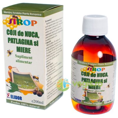 Inny producent Syrop z łupin orzechów, babki lancetowatej i miodu 200ml Inny producent Syrop z łupin orzechów, babki lancetowatej i miodu 200ml