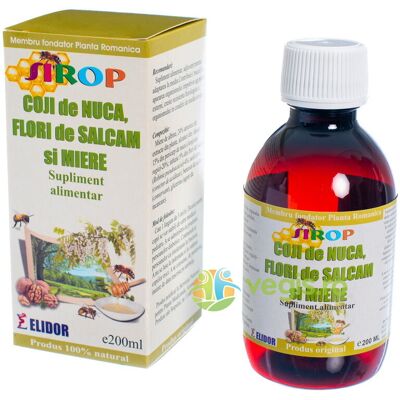 Inny producent Syrop z łupin orzechów, kwiatów akacji i miodu 200ml Inny producent Syrop z łupin orzechów, kwiatów akacji i miodu 200ml