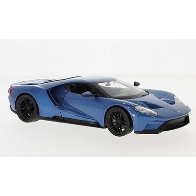 Welly Ford Gt 2017 Metallic Blue 1:24 24082blue Welly Ford Gt 2017 Metallic Blue 1:24 24082blue